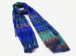 Waves printed polyester scarf